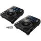 XDJ-1000 MK2 Doppelpack + Crystal-Drive Bundle
