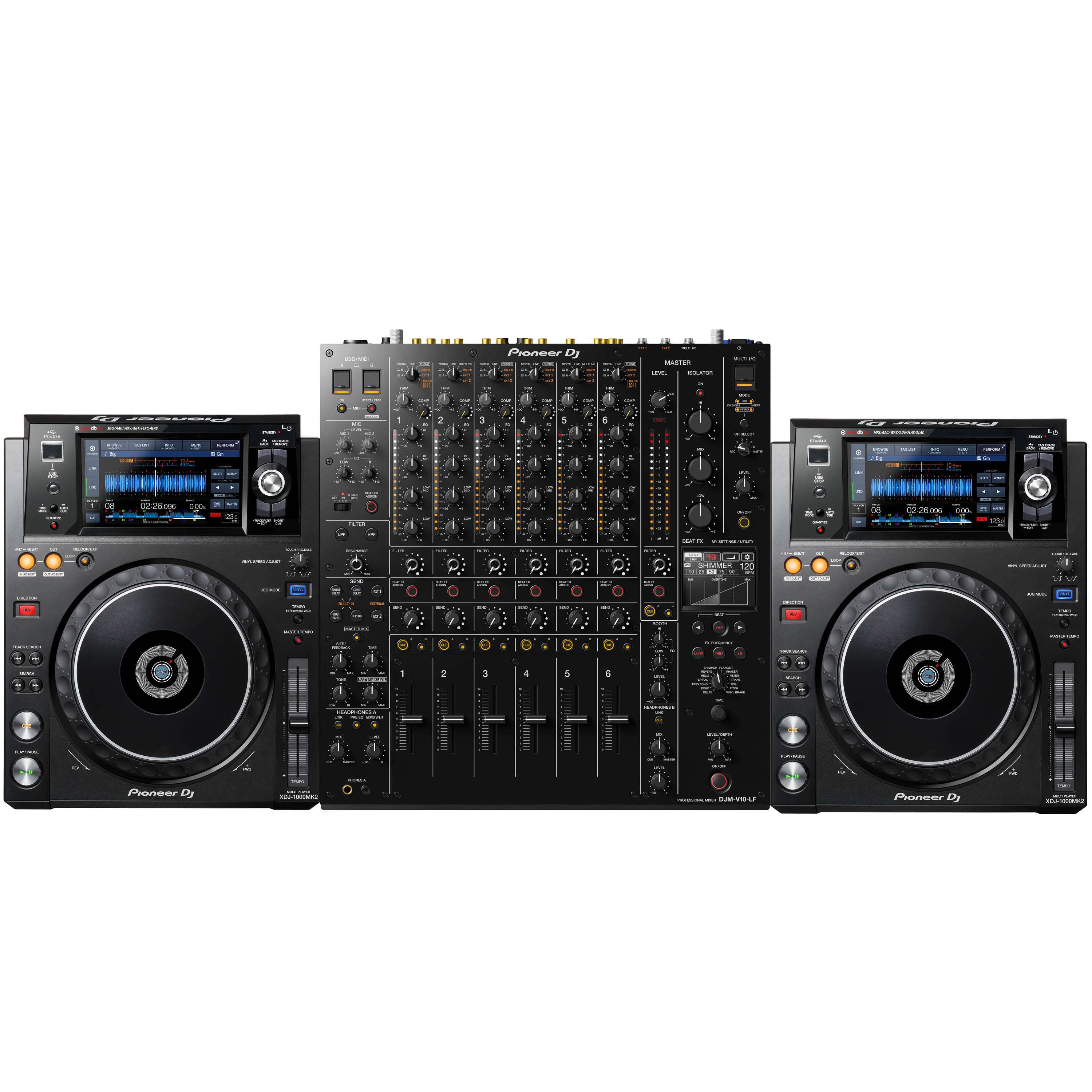 Pioneer DJ DJM-V10-LF + XDJ-1000 MK2 Bundle DJ KOMPLETTSET | DJ