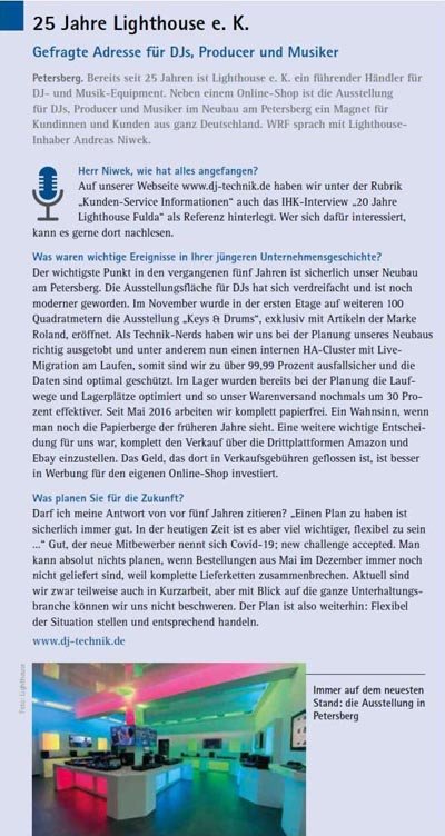 25 Jahre Lighthouse e. K.